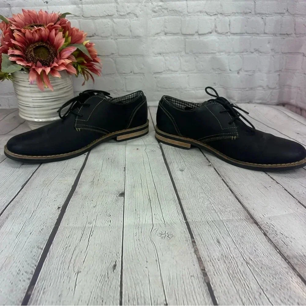 Penguin by munsingwear black leather waylon lace oxford size 11